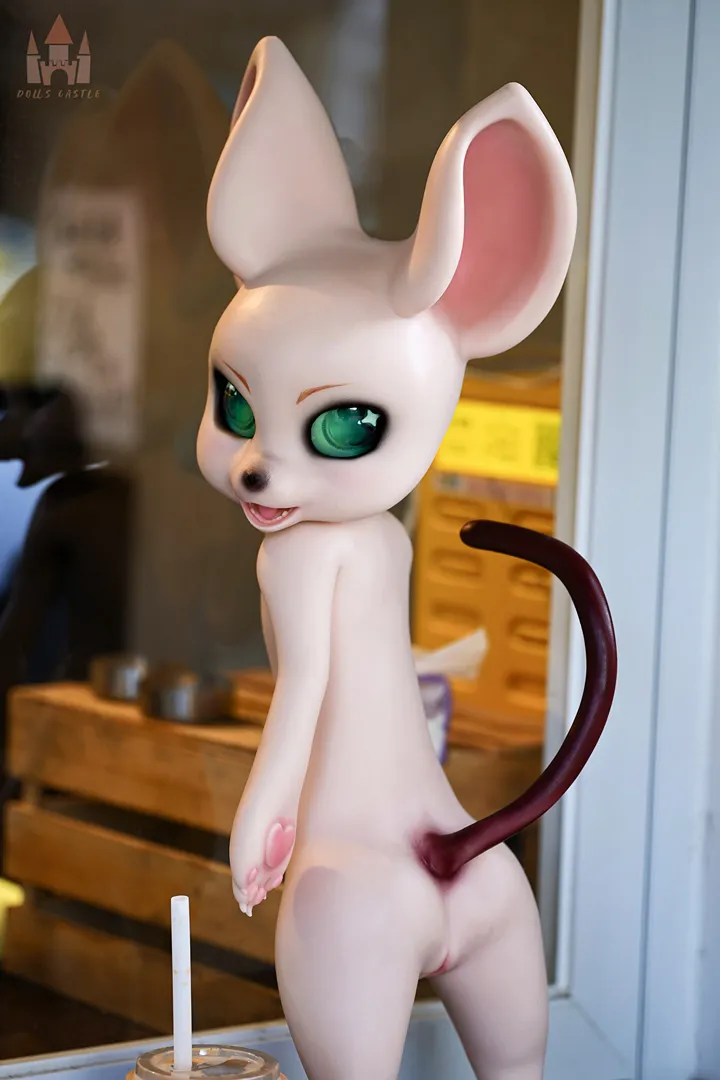 80cm (2ft7) Furry All-In-One Silicone Sex Doll - Cheese Mouse